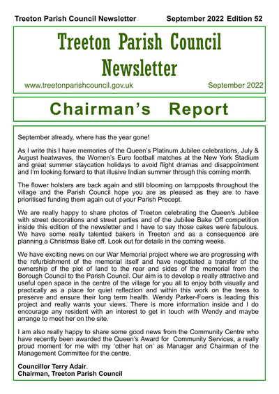Treeton parish council september newsletter 2022